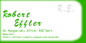 robert effler business card